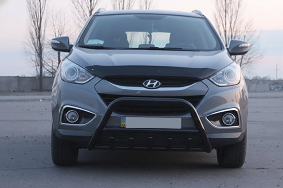 Hyundai IX-35 2010-2015 Parabullbar Anteriore WT003 Nero (Acciaio Inox) Foto 4