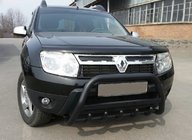 Renault Duster 2008–2017 Parabulloni con Scritta WT004 Nero (Acciaio Inox) foto 1