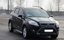 Ford Kuga 2008-2013 Parabulloni WT003 Nero (Acciaio Inox) foto 3
