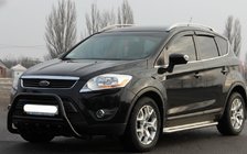 Ford Kuga 2008-2013 Parabulloni WT003 Nero (Acciaio Inox) foto 1