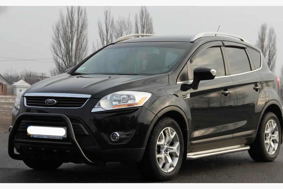 Ford Kuga 2008-2013 Parabulloni WT003 Nero (Acciaio Inox) Image