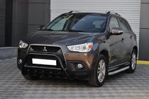 Mitsubishi ASX 2010-2023 Parabulloni WT003 Nero (Acciaio Inox) foto 4