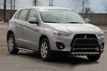 Mitsubishi ASX 2010-2023 Parabulloni WT003 Nero (Acciaio Inox) foto 1