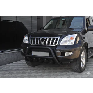 Parabull basso WT003 Nero (Acciaio inox) Toyota Land Cruiser Prado 120 2002-2009 foto 1