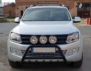 Volkswagen Amarok 2010-2022 Parabullbar WT003 Nero Acciaio Inox foto 6