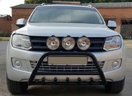 Volkswagen Amarok 2010-2022 Parabullbar WT003 Nero Acciaio Inox foto 5