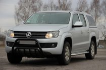 Volkswagen Amarok 2010-2022 Parabullbar WT003 Nero Acciaio Inox foto 9