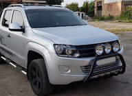 Volkswagen Amarok 2010-2022 Parabullbar WT003 Nero Acciaio Inox foto 4