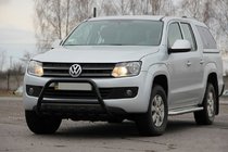 Volkswagen Amarok 2010-2022 Parabullbar WT003 Nero Acciaio Inox foto 3