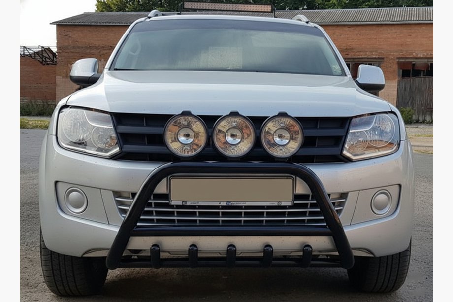Volkswagen Amarok 2010-2022 Parabullbar WT003 Nero Acciaio Inox Foto 5