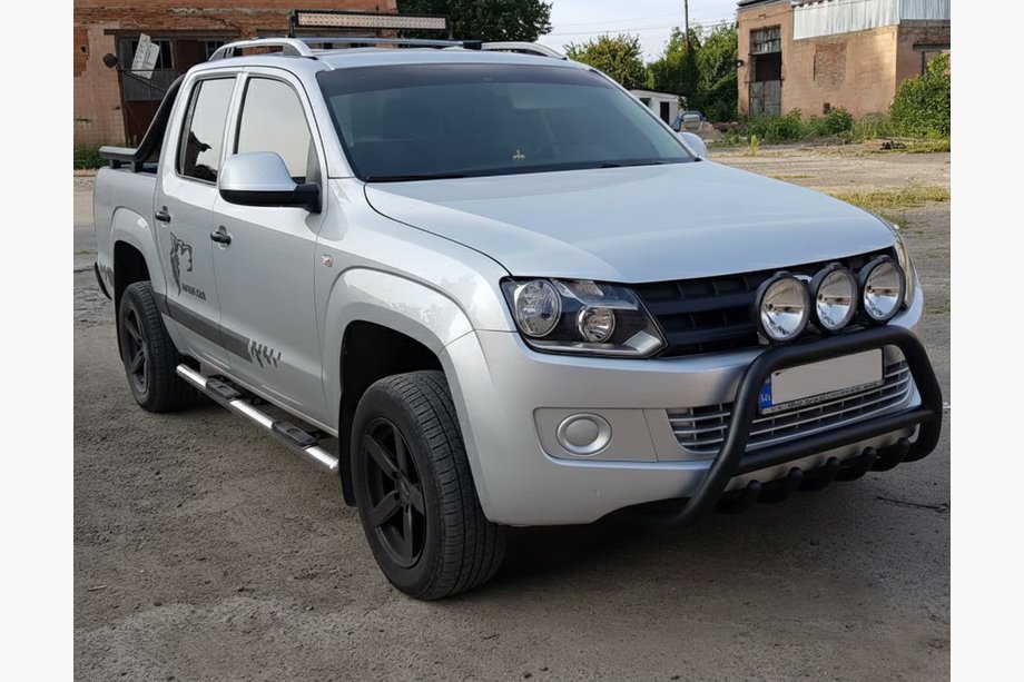 Volkswagen Amarok 2010-2022 Parabullbar WT003 Nero Acciaio Inox Foto 8