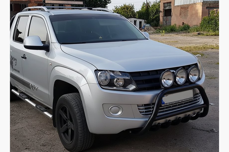 Volkswagen Amarok 2010-2022 Parabullbar WT003 Nero Acciaio Inox Foto 4