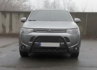 Mitsubishi Outlander 2012-2021 Parabulloni WT004 Nero (Acciaio Inox) foto 2