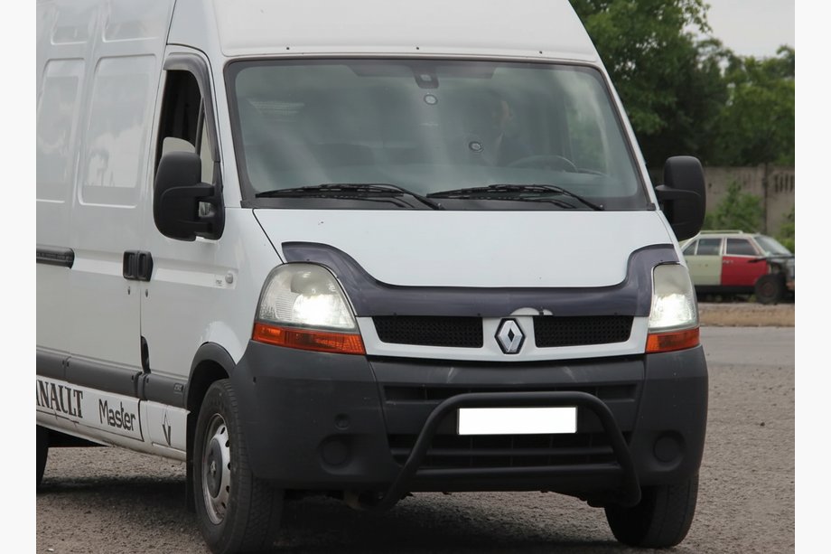 Opel Movano 2004-2010 Parabullbar Anteriore WT003 Nero (Acciaio Inox) Image