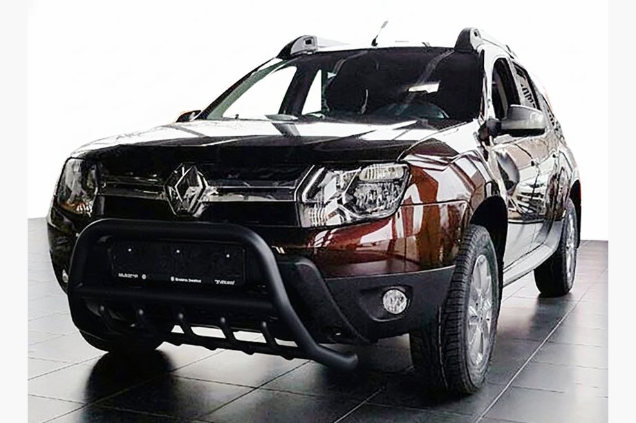 Renault Duster 2008–2017 Parabullbar senza scritta WT003 Nero (acciaio inox) Image