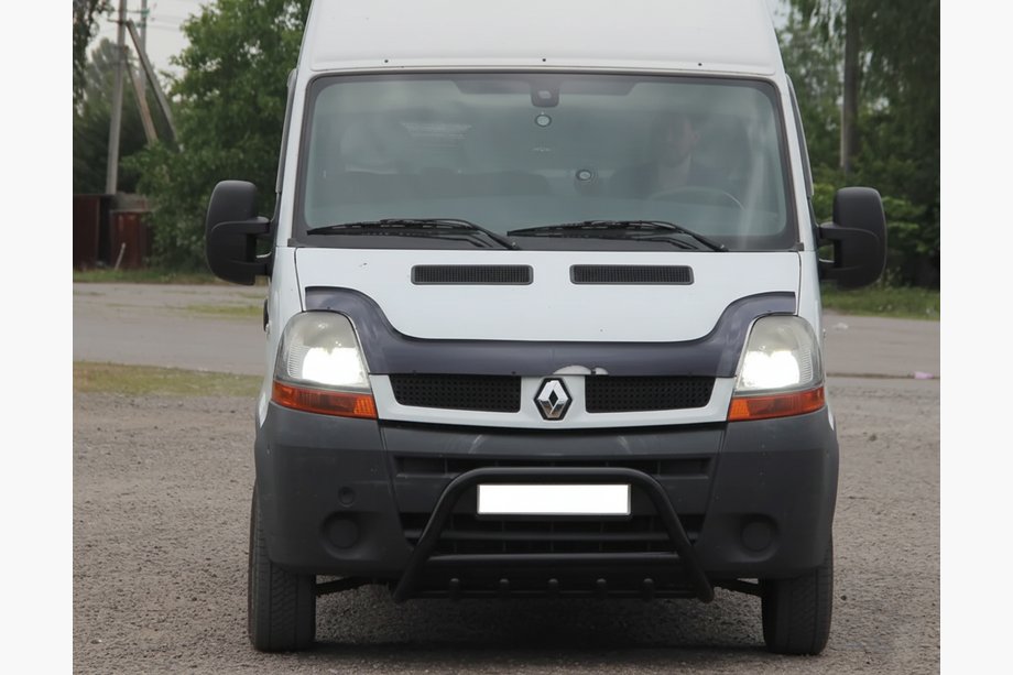 Nissan Interstar 2002-2010 Parabullbar Anteriore WT003 Nero (Acciaio Inox) Image