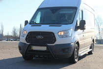 Ford Transit 2014- Parabulloni WT003 Nero (Acciaio Inox) foto 3