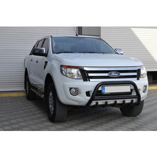 Protezione Anteriore WT003 Nero (Acciaio Inox) Ford Ranger 2011–2022 foto 3