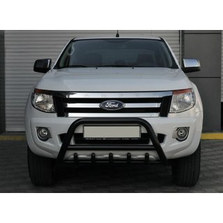 Protezione Anteriore WT003 Nero (Acciaio Inox) Ford Ranger 2011–2022 foto 1