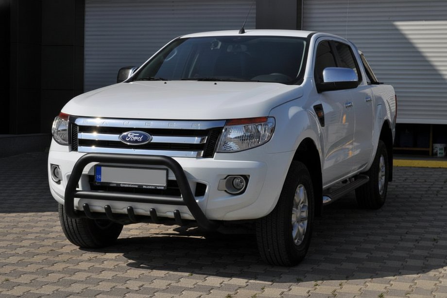 Ford Ranger 2011–2022 Protezione Anteriore WT003 Nero (Acciaio Inox) Foto 4