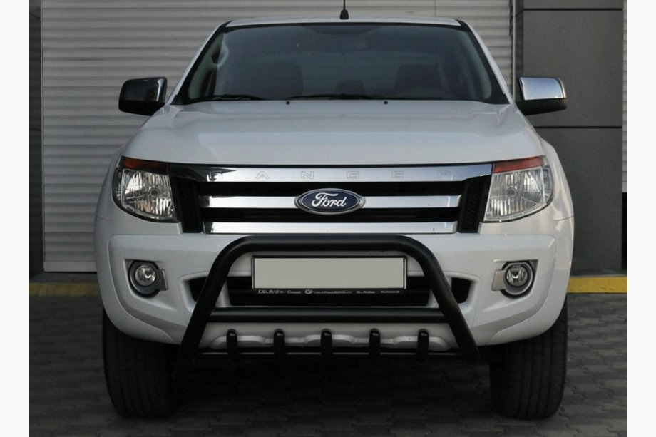 Ford Ranger 2011–2022 Protezione Anteriore WT003 Nero (Acciaio Inox) Image