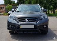 Honda CRV 2012-2016 Protezione Anteriore WT003 Nero (Acciaio Inox) foto 1