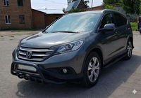 Honda CRV 2012-2016 Protezione Anteriore WT003 Nero (Acciaio Inox) foto 4