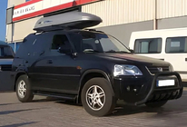 Honda CRV 1996-2001 Parabulloni WT003 Nero Acciaio Inox foto 3