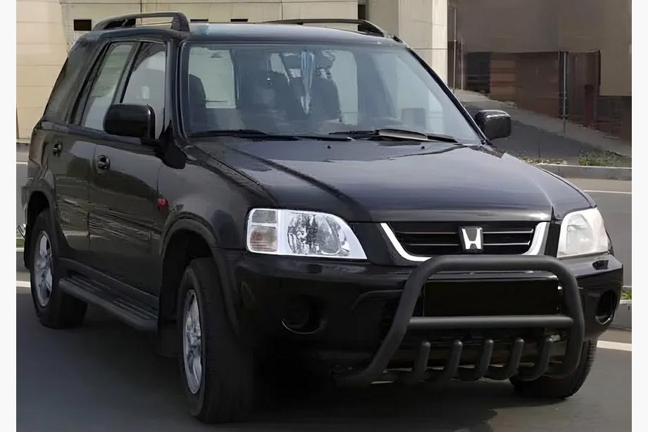 Honda CRV 1996-2001 Parabulloni WT003 Nero Acciaio Inox Image