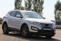 Hyundai Santa Fe 3 2012-2018 Parabullbar Anteriore WT003 Nero (Acciaio Inox) foto 4