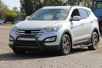 Hyundai Santa Fe 3 2012-2018 Parabullbar Anteriore WT003 Nero (Acciaio Inox) foto 5