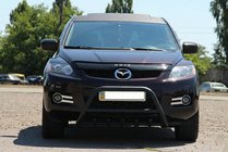 Mazda CX-7 2006-2012 Protezione Anteriore WT003 Nero (Acciaio Inox) foto 3