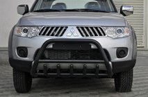 Mitsubishi L200 2006-2015 Parabulloni WT003 Nero (Acciaio Inox) foto 3
