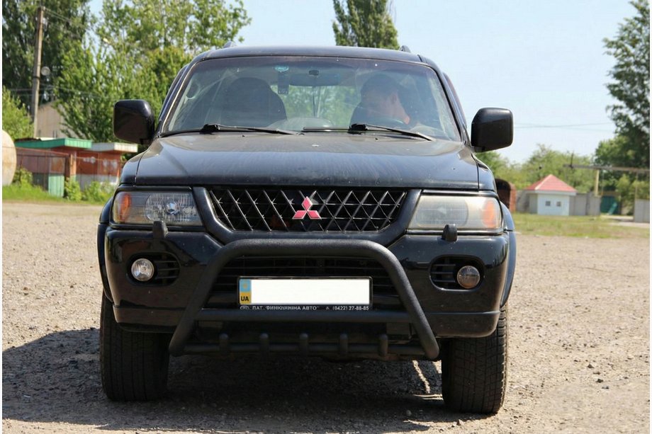 Mitsubishi Pajero Sport 1996-2007 Parabullbar WT003 Nero Acciaio Inox Foto 4