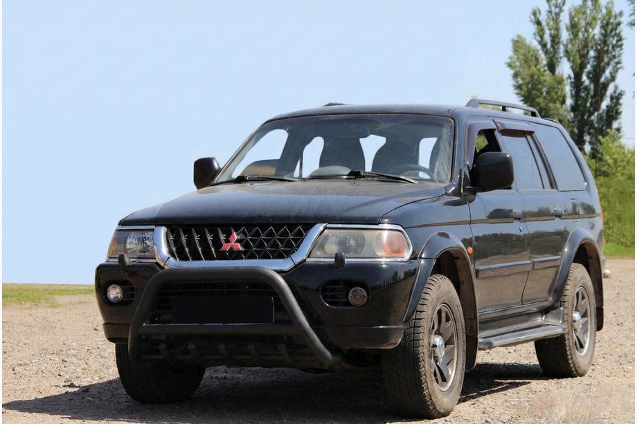 Mitsubishi Pajero Sport 1996-2007 Parabullbar WT003 Nero Acciaio Inox Foto 3