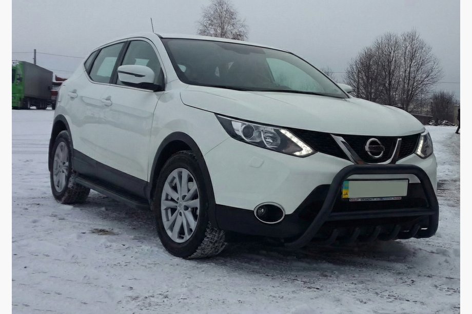 Nissan Qashqai 2014-2021 Parabullbar WT003 Nero Acciaio Inox Foto 1