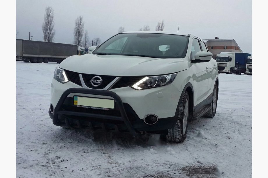 Nissan Qashqai 2014-2021 Parabullbar WT003 Nero Acciaio Inox Foto 4