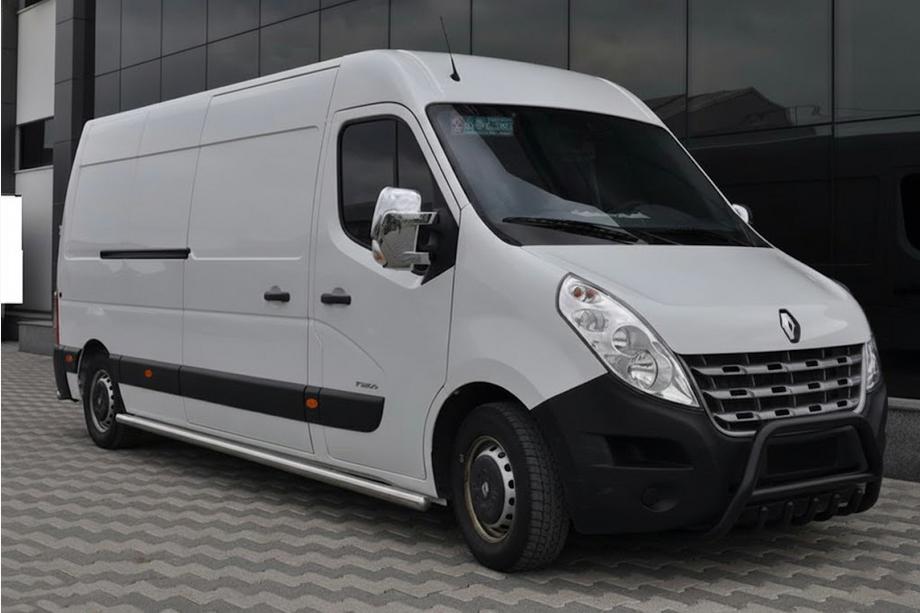 Opel Movano 2010-2021 Parabulloni WT003 Nero (Acciaio Inox) Foto 3