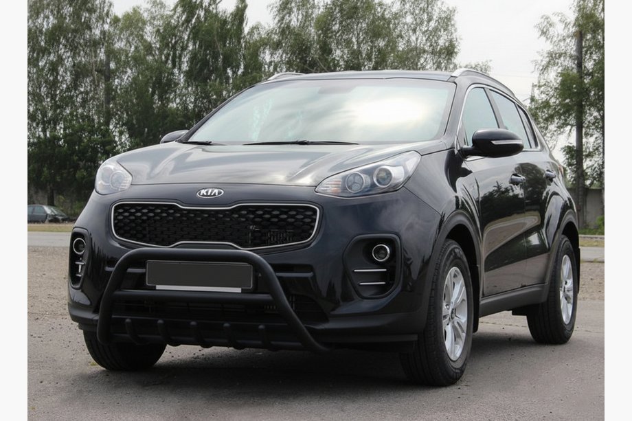 Kia Sportage 2015-2021 Parabullbar WT003 Nero Acciaio Inox Image