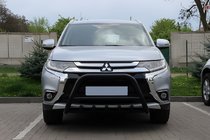 Mitsubishi Outlander 2012-2021 Parabulloni WT003 Nero (Acciaio Inox) foto 4