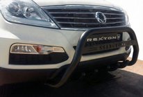 SsangYong Rexton I 2001-2017 Parabulloni WT004 Nero (Acciaio Inox) foto 1