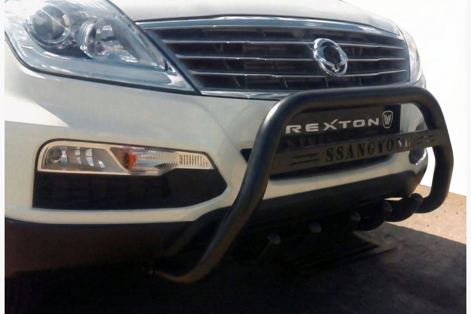 SsangYong Rexton I 2001-2017 Parabulloni WT004 Nero (Acciaio Inox) Image