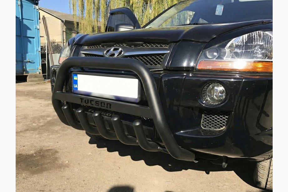 Hyundai Tucson JM 2004- Parabulloni WT004 Nero (Acciaio Inox) Image