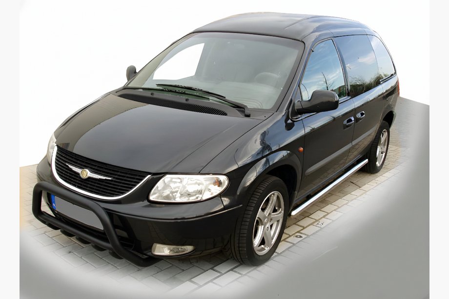 Chrysler Voyager 2001-2007 Parabullbar Anteriore WT003 Nero (Acciaio Inox) Image