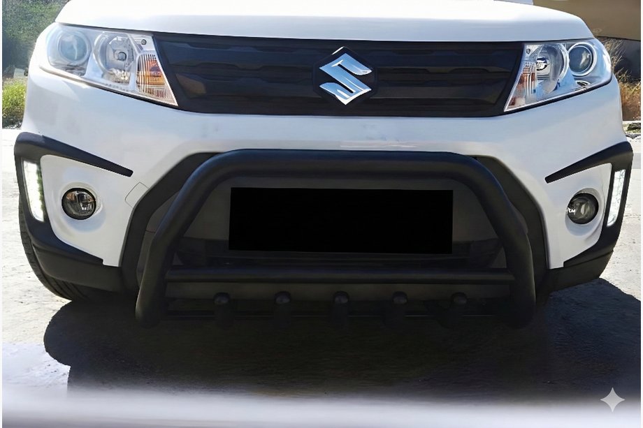 Suzuki Vitara 2015- Parabullbar WT003 Nero Acciaio Inox Image