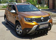 Renault Duster 2018-2024 Parabullbar senza scritta WT003 Nero (acciaio inox) foto 5