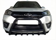 Chery Tiggo 3 2005- Parabullbar WT003 Nero Acciaio Inox foto 1