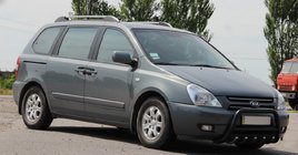 Kia Carnival 2002-2013 Parabullbar WT003 Nero Acciaio Inox foto 3