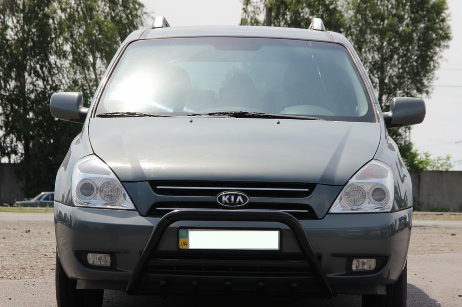 Kia Carnival 2002-2013 Parabullbar WT003 Nero Acciaio Inox Image