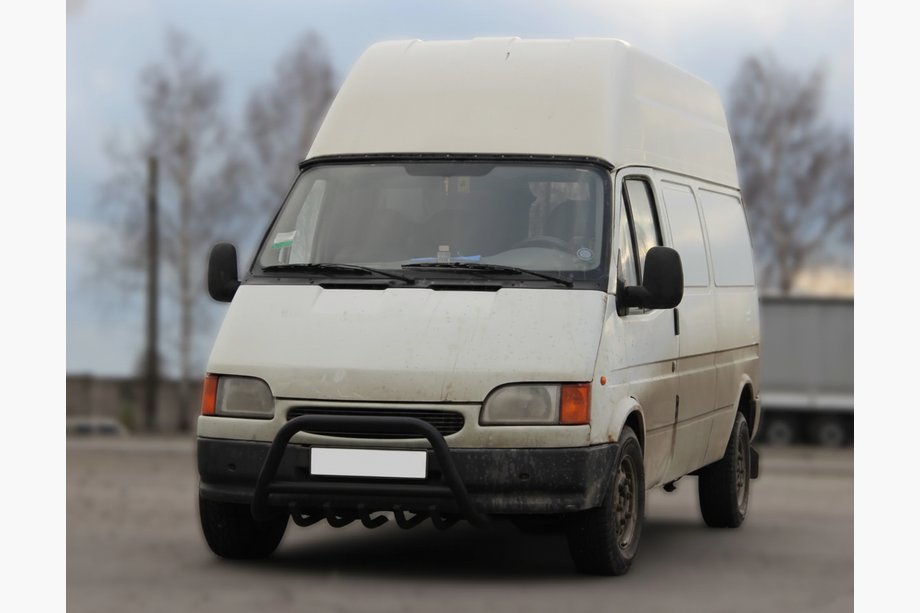 Ford Transit 1991-2000 Parabullbar WT003 Nero Acciaio Inox Image